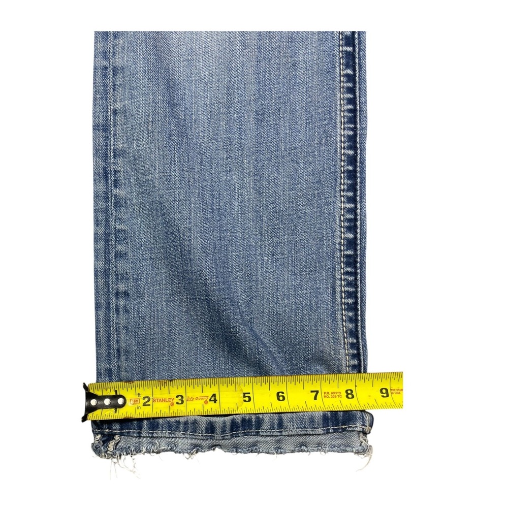 Miss Me Irene Boot Cut Jeans Size 31 Light Wash Distressed Mid Rise Denim - Picture 6 of 11